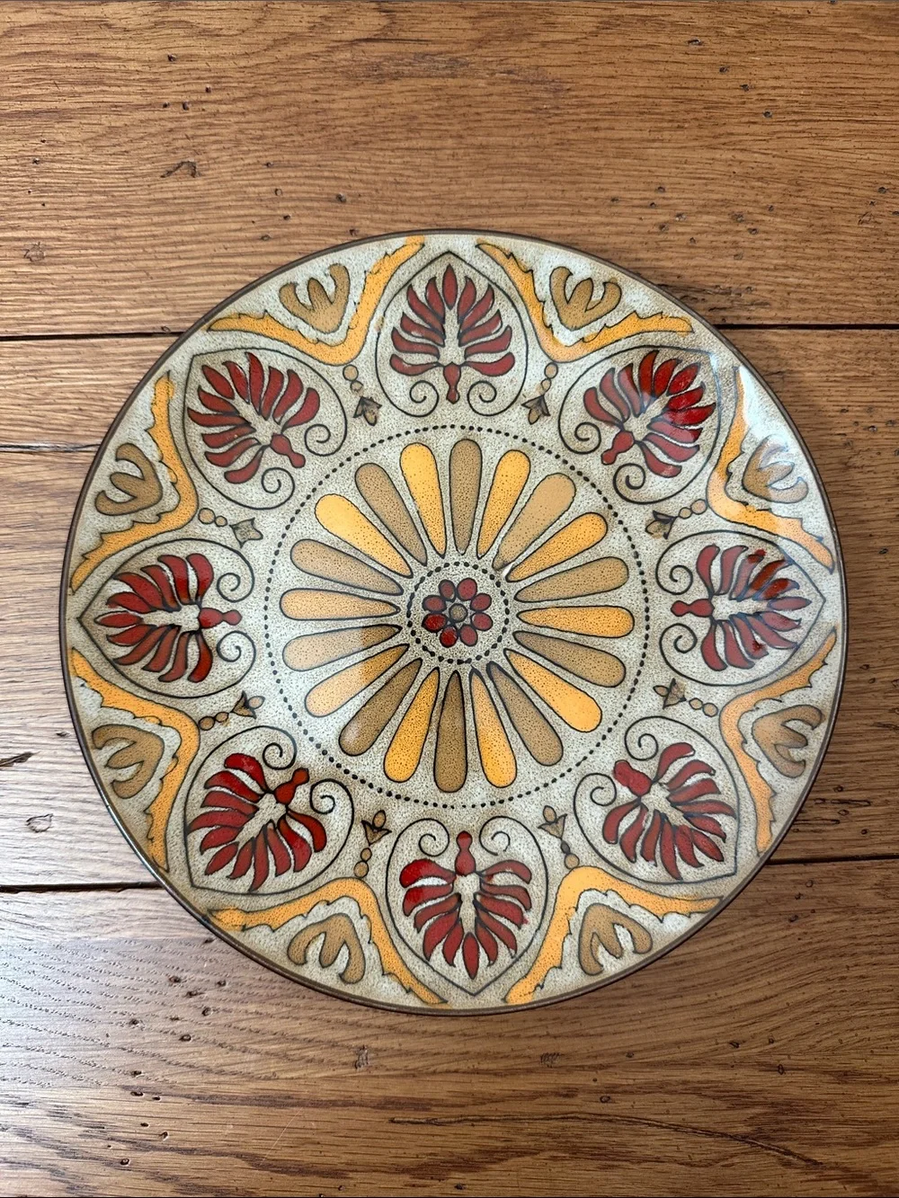 Pier 1 Myra Brown Glazed Stoneware Salad Plate - Set of 2